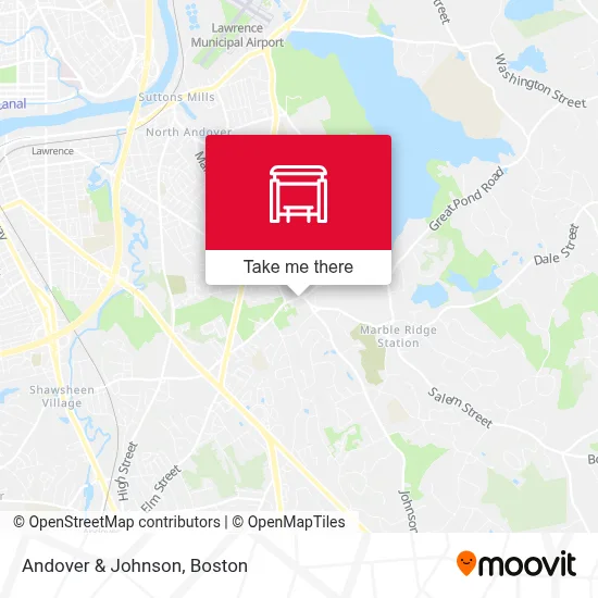 Andover & Johnson map