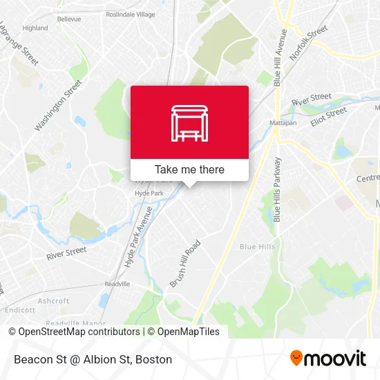Beacon St @ Albion St map