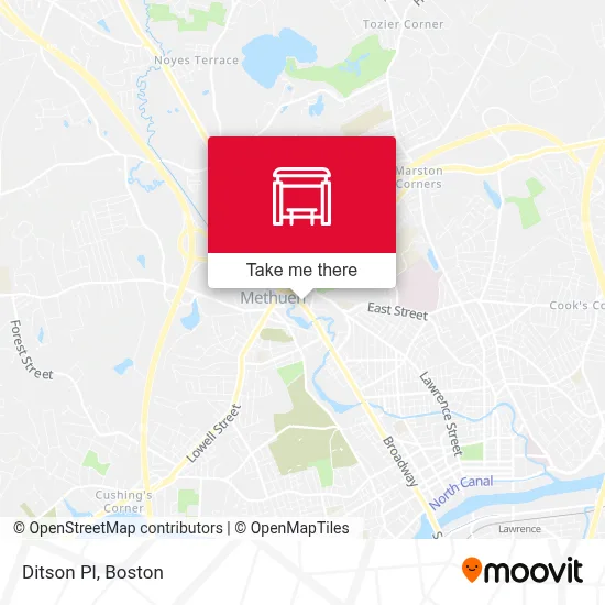 Ditson Pl map