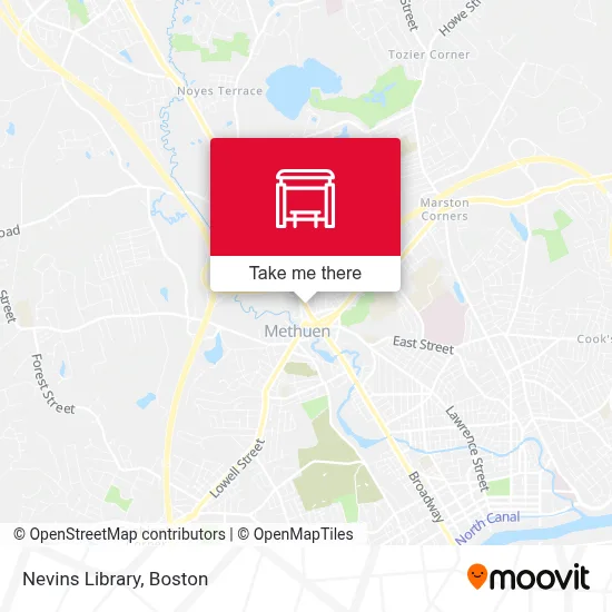 Nevins Library map