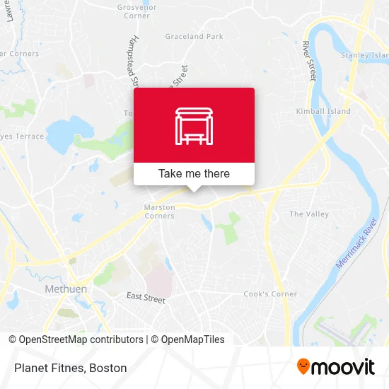 Planet Fitnes map