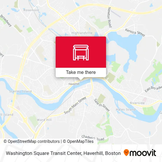 Washington Square Transit Center, Haverhill map