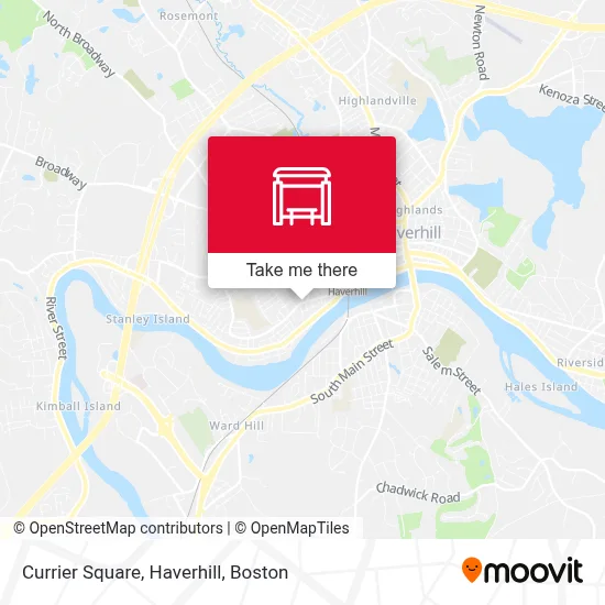Currier Square, Haverhill map