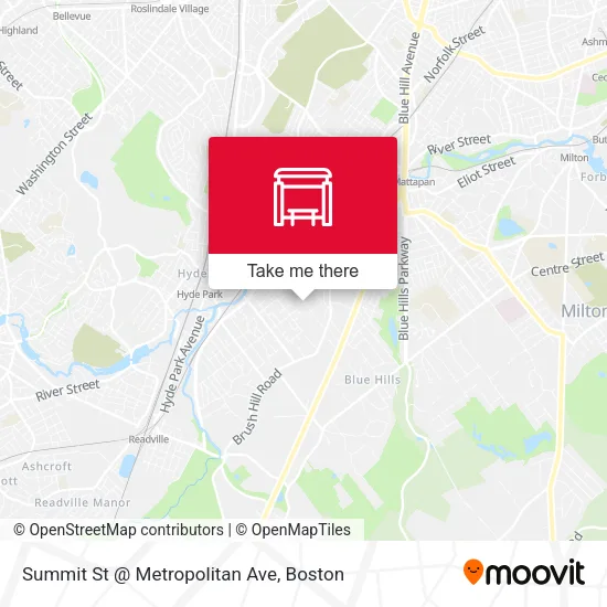 Summit St @ Metropolitan Ave map