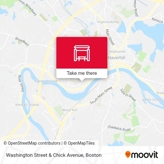 Washington Street & Chick Avenue map