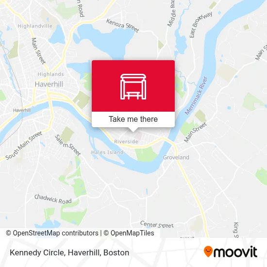 Kennedy Circle, Haverhill map