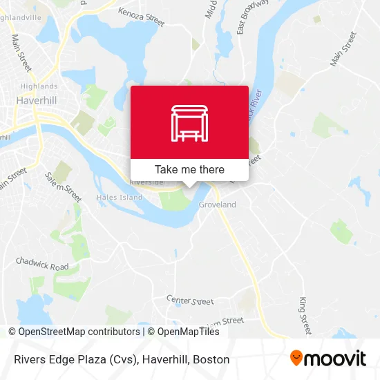 Mapa de Rivers Edge Plaza (Cvs), Haverhill