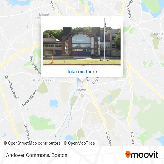 Mapa de Andover Commons