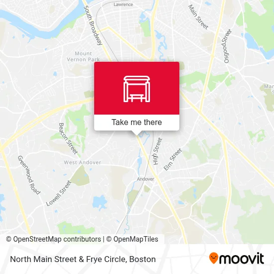 North Main Street & Frye Circle map