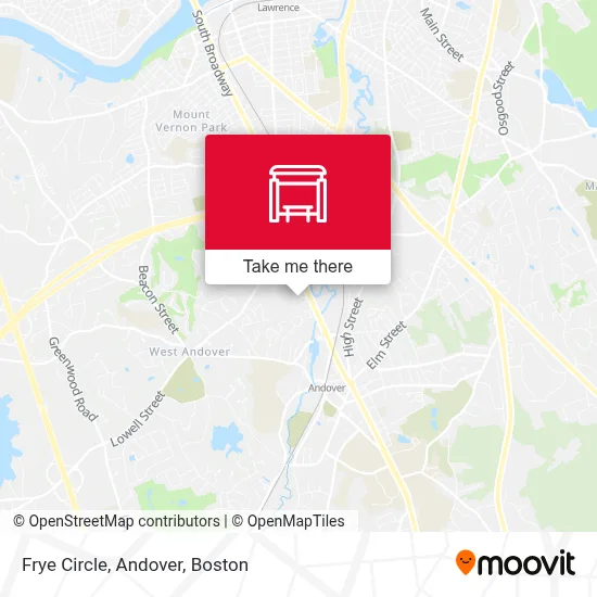Frye Circle, Andover map