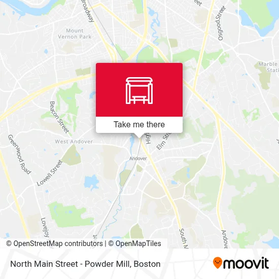 North Main Street - Powder Mill map