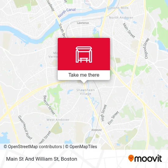 Main St And William St map