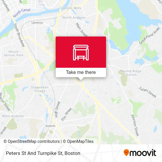 Peters St And Turnpike St map