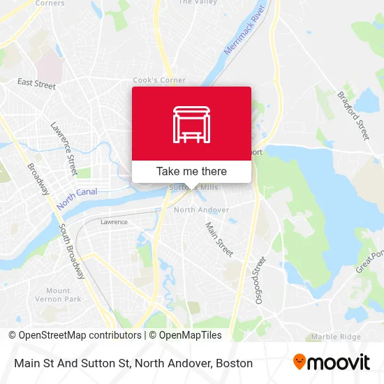 Main St And Sutton St, North Andover map
