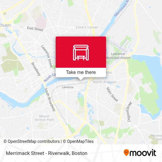 Merrimack Street - Riverwalk map