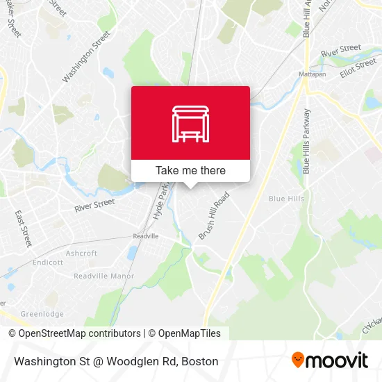 Washington St @ Woodglen Rd map