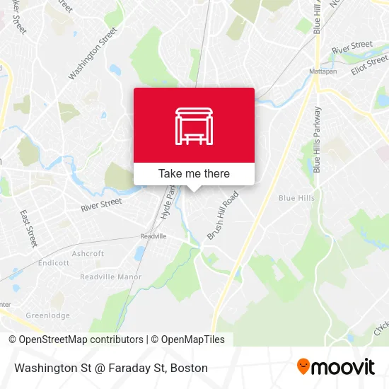 Washington St @ Faraday St map