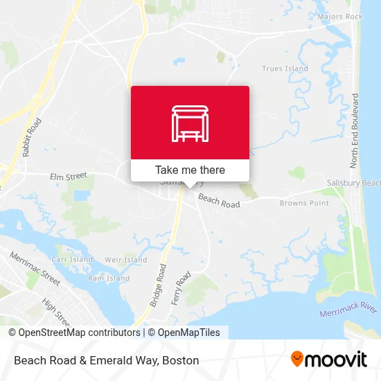 Beach Road & Emerald Way map