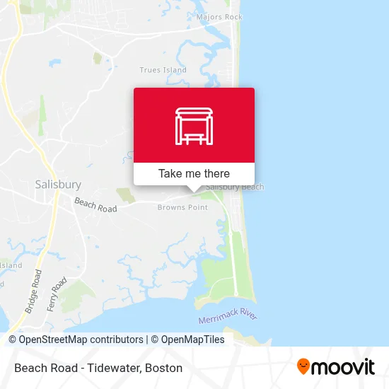 Beach Road - Tidewater map