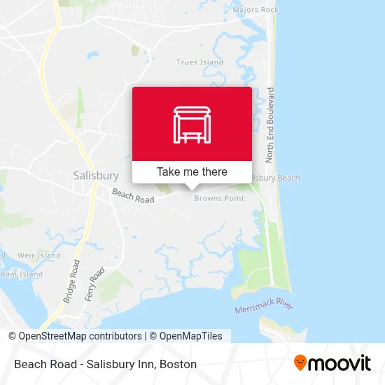 Beach Road - Salisbury Inn map