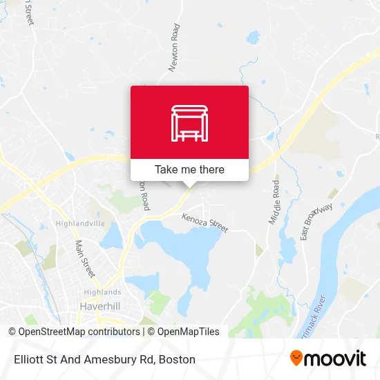 Elliott St And Amesbury Rd map