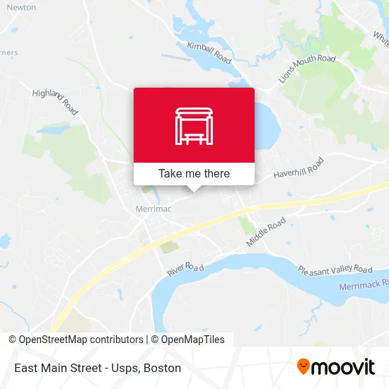 East Main Street - Usps map
