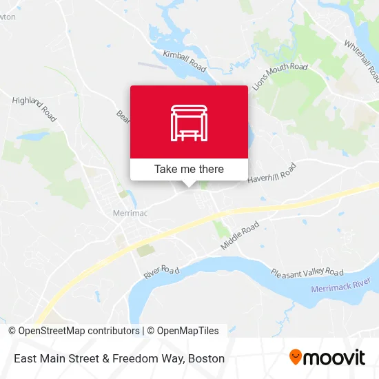 East Main Street & Freedom Way map