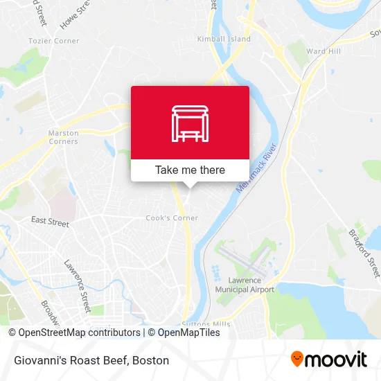 Giovanni's Roast Beef map