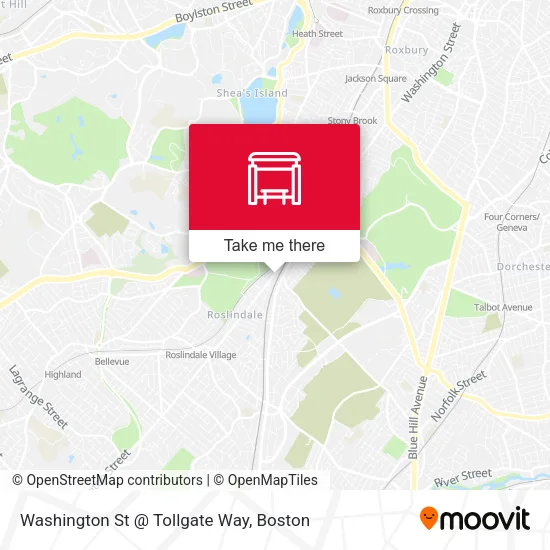 Washington St @ Tollgate Way map