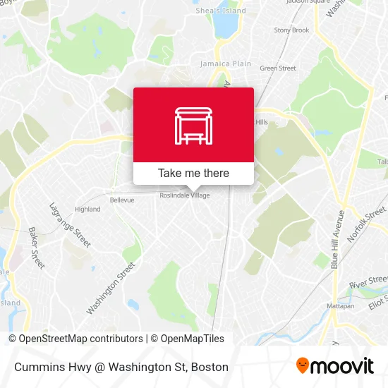 Mapa de Cummins Hwy @ Washington St