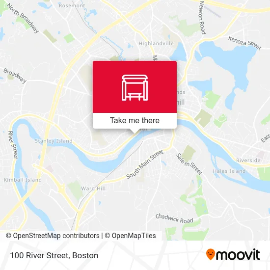 100 River Street map