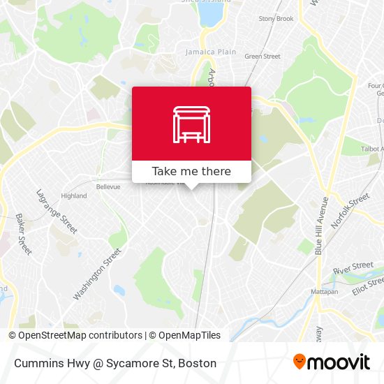 Mapa de Cummins Hwy @ Sycamore St