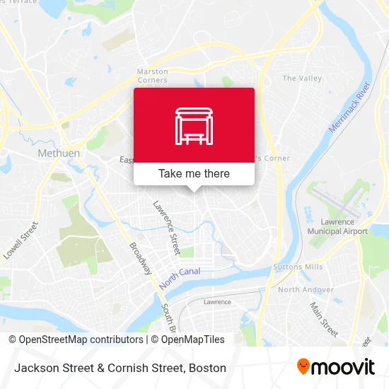 Jackson Street & Cornish Street map