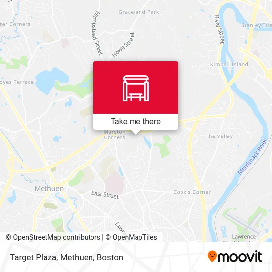 Target Plaza, Methuen map