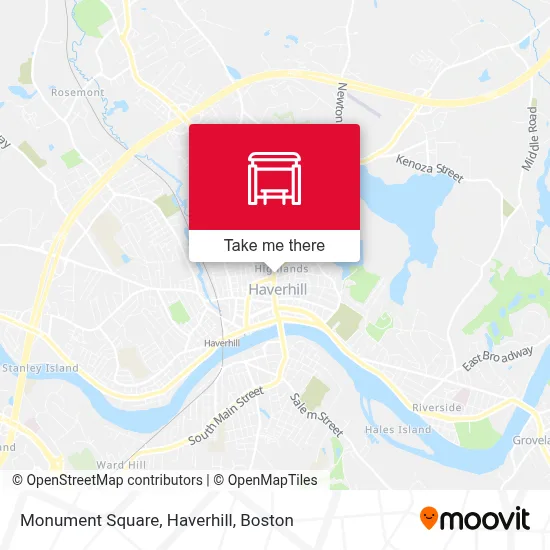 Monument Square, Haverhill map