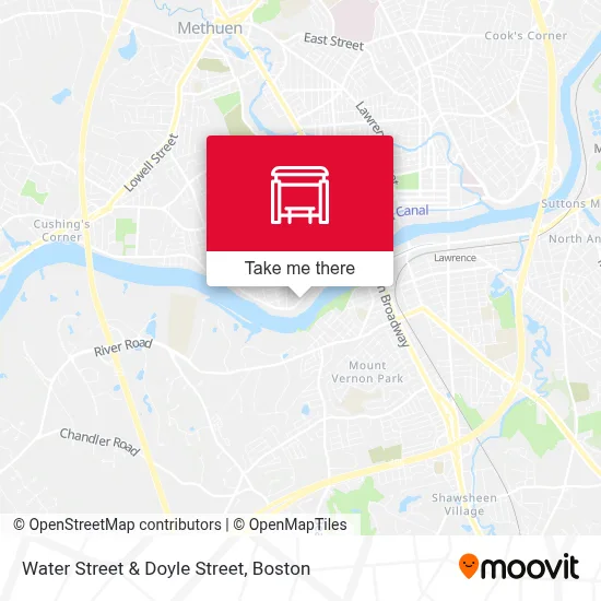 Water Street & Doyle Street map
