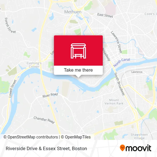 Riverside Drive & Essex Street map