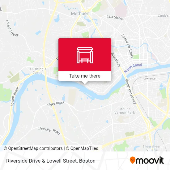Mapa de Riverside Drive & Lowell Street