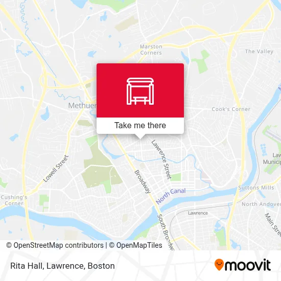 Mapa de Rita Hall, Lawrence