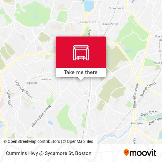 Cummins Hwy @ Sycamore St map