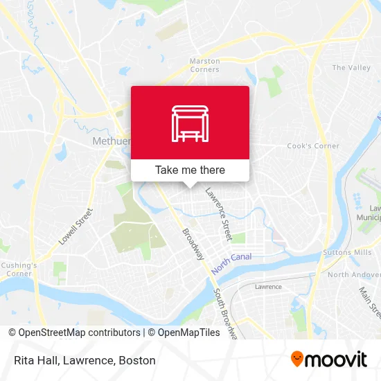 Mapa de Rita Hall, Lawrence