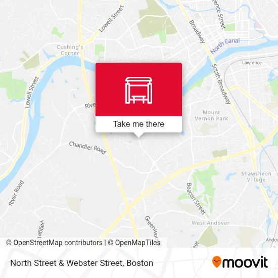 North Street & Webster Street map