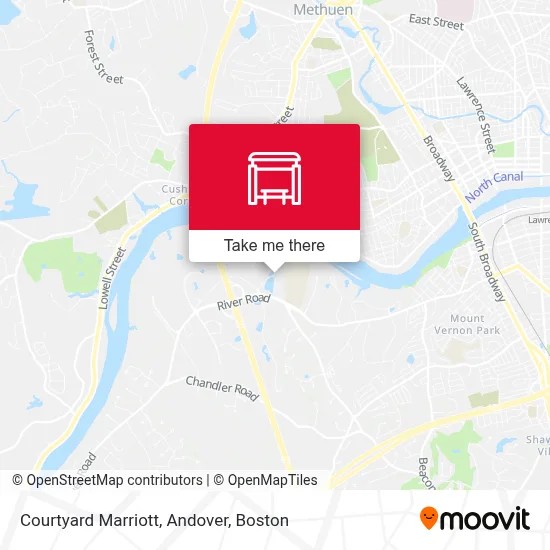 Courtyard Marriott, Andover map