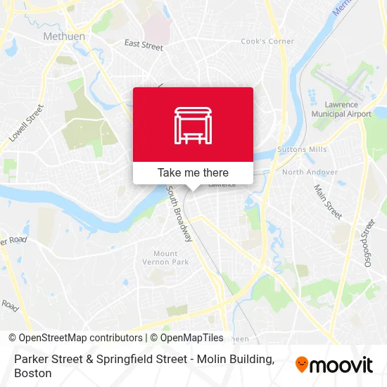 Parker Street & Springfield Street - Molin Building map