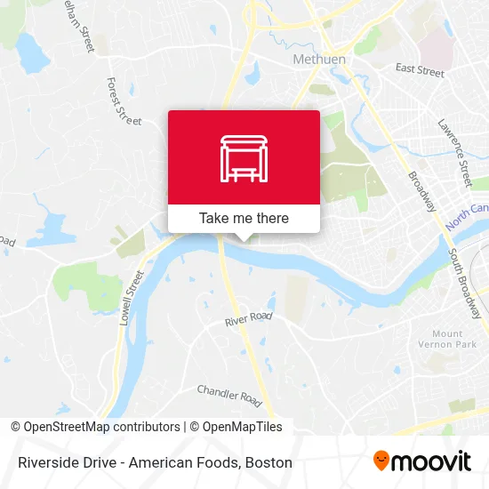 Mapa de Riverside Drive - American Foods