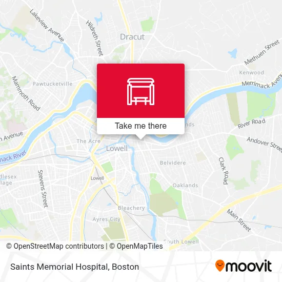 Saints Memorial Hospital map