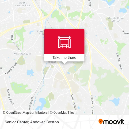 Senior Center, Andover map