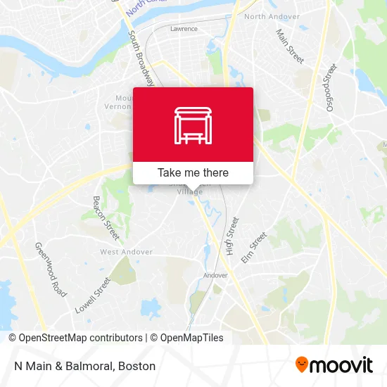 N Main & Balmoral map