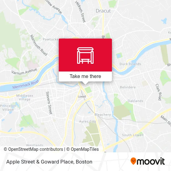 Apple Street & Goward Place map