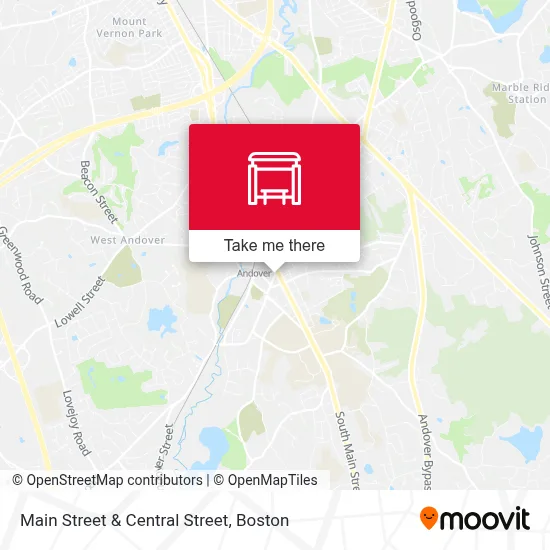 Main Street & Central Street map